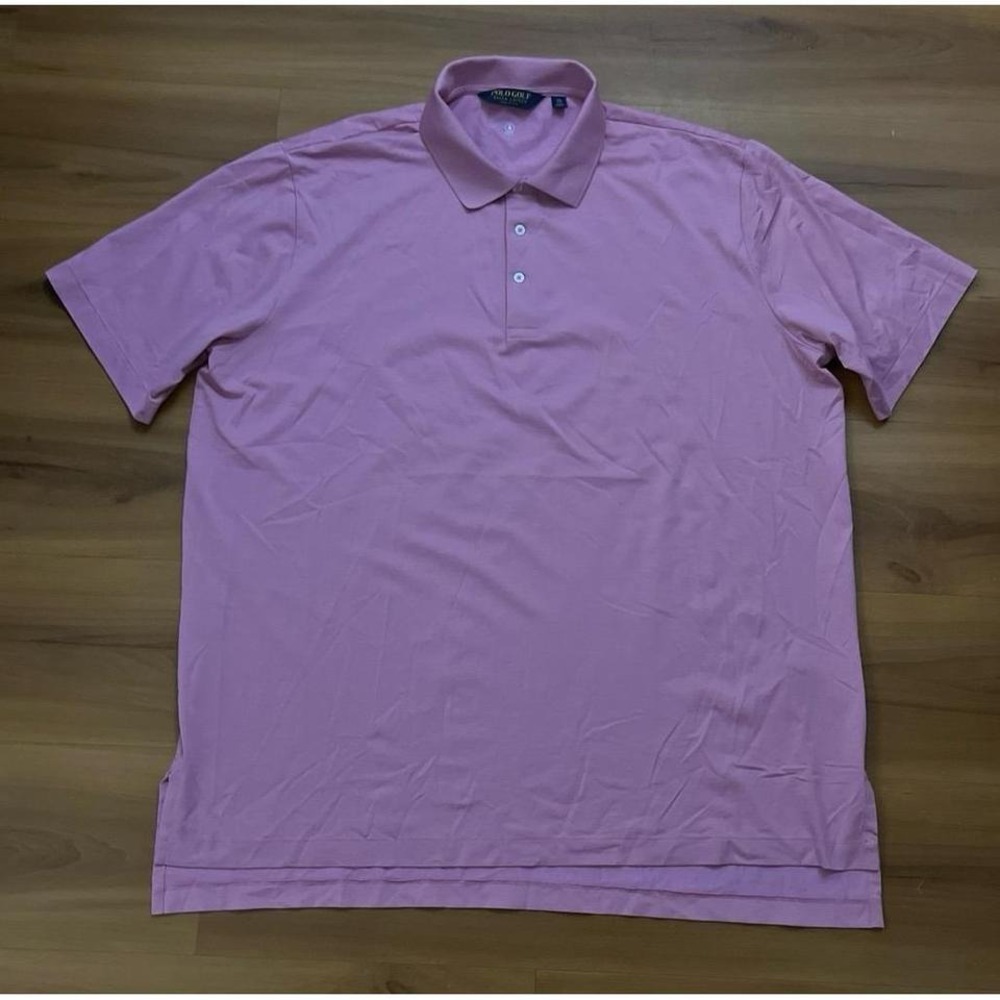 Mens Polo Golf Ralph‎ Lauren Pink Active Sports Casual Short Sleeve Shirt